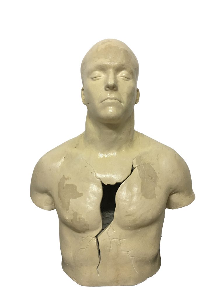 Escultura de David Marcelo de La brecha